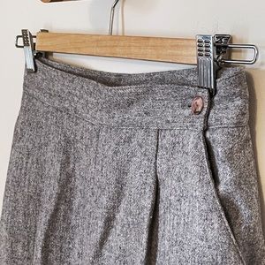 Vintage | Wool | heather grey, lined, high waisted trousers